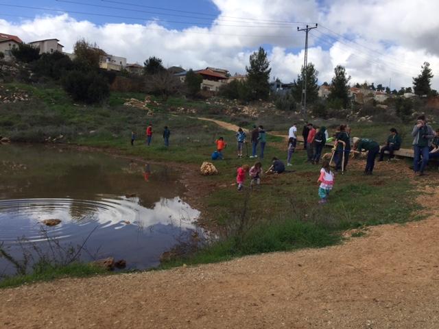 נטיעות שביל הילדים שלולית החורף